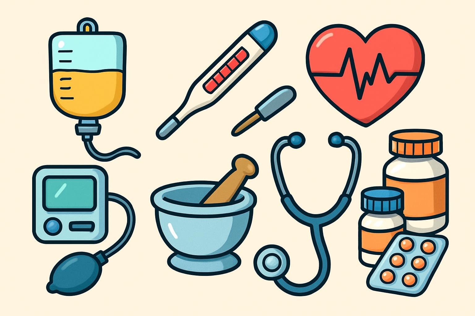 What medical equipment did we use at home?